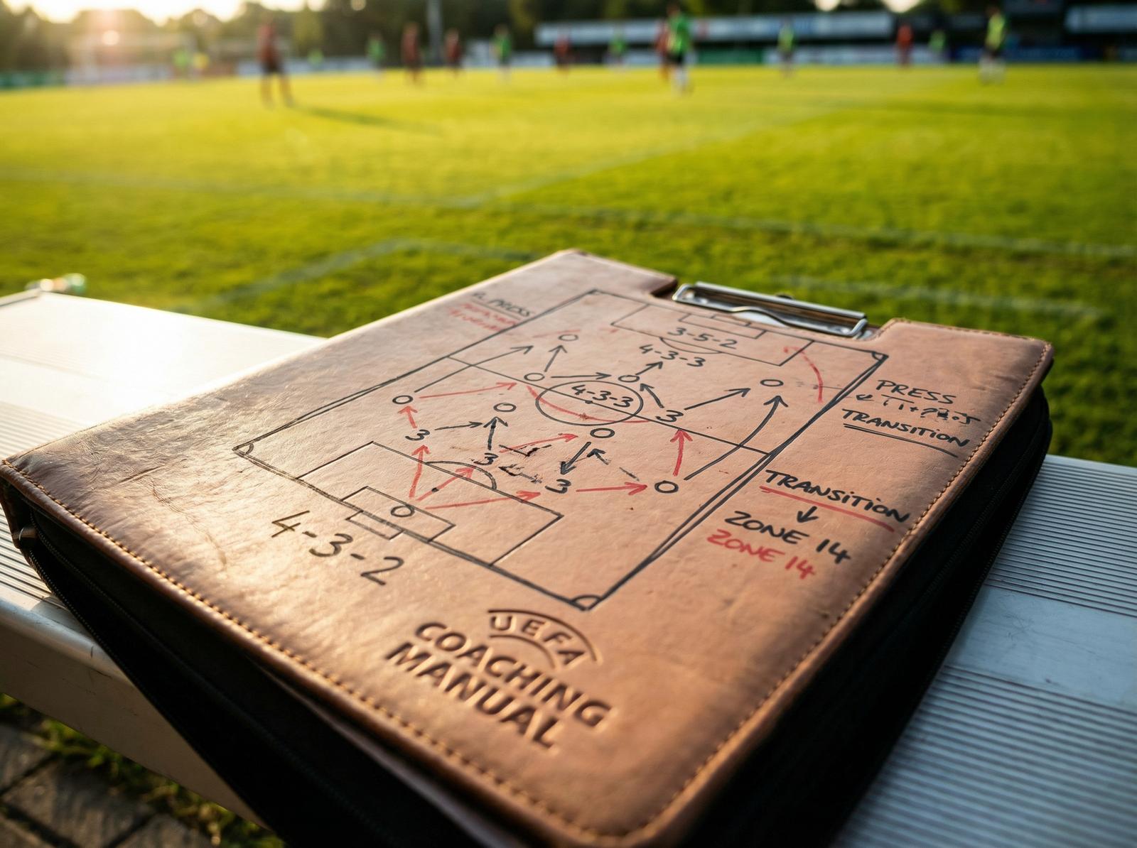 足球竞彩 战术前瞻分析 - 教练战术板特写